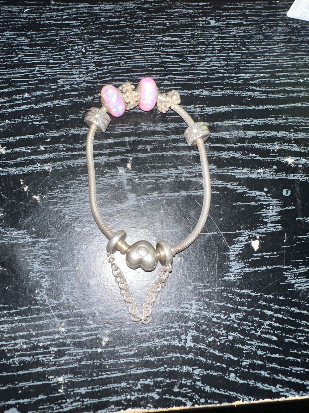 Pandora Moments Heart & Snake Chain Bracelet Charm Bracelet - Picture 7 of 10